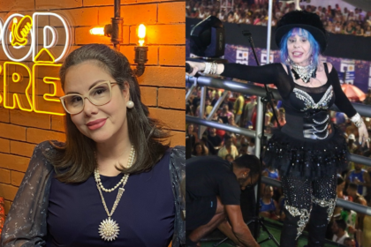 Filha de Baby do Brasil, fala sobre sua relação com a mãe, que gerou polêmica ao liderar um trio elétrico no carnaval, no PodCrê. Foto: PodCrê.