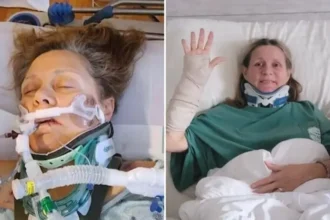 Após sofrer hemorragia cerebral em grave acidente, mulher testemunha milagre e usa sua história para levar pessoas a Jesus. Foto: Reprodução/CBN News.