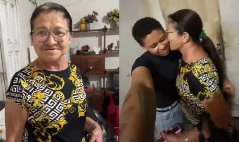 Uma jovem ex-trans retorna à sua identidade feminina na Bahia e emociona a mãe, que orou por sua transformação por anos. Foto: Reprodução/Instagram/Railany Lima