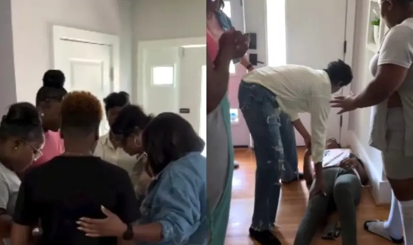 Entregadora de delivery tem encontro com Deus ao entregar comida em culto doméstico nos EUA e recebe oração que transforma sua vida. Foto: Reprodução/Instagram/Dr. Moore