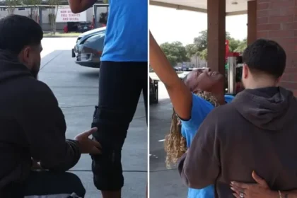 Mulher com 13 cirurgias de lesão no joelho é curada instantaneamente por pastor nos EUA após ele orar por cirurgia em posto de gasolina. Foto: Reprodução/YouTube/Mario Esparza