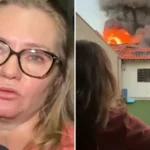 Cristã ora e incêndio no Paraná não atinge sua casa: ''Eu sabia que o Senhor tinha colocado anjos ali e não ia permitir que o fogo chegasse''. Foto: Reprodução/YouTube/Rede Massa - Maringá