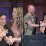 A venezuelana María Gabriela de Faría, atriz de 'Superman', testemunhou sua fé ao ser batizada durante a Páscoa nos Estados Unidos. Foto: Reprodução/YouTube/Vintage Church Pasadena