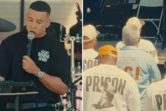 O rapper Daddy Yankee participou de uma grande ação evangelística em um presídio nos Estados Unidos, impactando mais de 2 mil detentos. Foto: Reprodução/Instagram/God Behind Bars