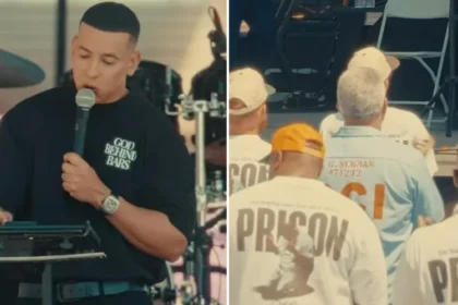 O rapper Daddy Yankee participou de uma grande ação evangelística em um presídio nos Estados Unidos, impactando mais de 2 mil detentos. Foto: Reprodução/Instagram/God Behind Bars