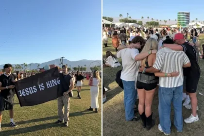 Cristãos nos EUA evangelizam no Coachella e relatam mais de 1.500 decisões por Jesus, com impacto espiritual entre jovens. Foto: Reprodução/Instagram/Philip Renner