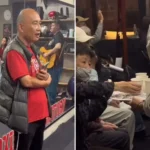 Ex-morador de rua ministra Santa Ceia em igreja no Japão e testemunha transformação de vida, marcando culto com fé, comunhão e esperança. Foto: Reprodução/Instagram/Marcos Sogabe