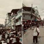 Cristãos evangelizam área de baile funk no Complexo da Maré, levando oração, louvor e ações sociais que impactaram centenas de moradores. Foto: Reprodução/Instagram/Manifestação dos Filhos