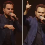 Durante um culto na Igreja Batista Atitude Alphaville, o cantor Luciano Camargo declarou que Jesus é o único digno de receber adoração. Foto: Reprodução/Instagram/Luciano Camargo