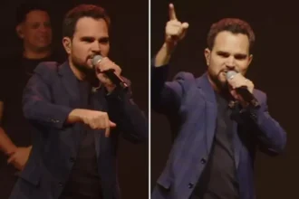 Durante um culto na Igreja Batista Atitude Alphaville, o cantor Luciano Camargo declarou que Jesus é o único digno de receber adoração. Foto: Reprodução/Instagram/Luciano Camargo