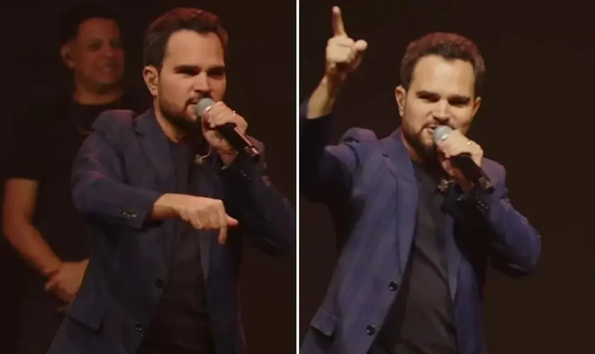 Durante um culto na Igreja Batista Atitude Alphaville, o cantor Luciano Camargo declarou que Jesus é o único digno de receber adoração. Foto: Reprodução/Instagram/Luciano Camargo