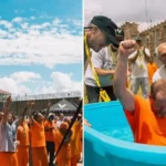 Evangelismo em prisão nos Estados Unidos resultou em mais de 200 detentos entregando suas vidas a Jesus e no batismo de 21 presos. Foto: Reprodução/Instagram/Victory Church