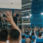 Banda realiza culto em prisão em El Salvador, reúne 4 mil detentos e leva mensagem de fé por meio do Evangelho. Foto: Reprodução/YouTube/San Marcos Honey