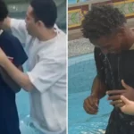 O jogador do Vasco, Thiago Mendes, compartilhou publicamente sua fé em Jesus ao ser batizado em igreja no RJ. Foto: Reprodução/Instagram/Thiago Mendes