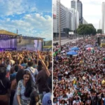 Milhares de cristãos participaram da Marcha Para Jesus 2026 no RJ, em um grande ato de fé, louvor e oração pela cidade e pelo Brasil. Foto: Reprodução/Instagram/Marcha para Jesus Rio