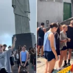 Missionária americana realiza evangelismo no Cristo Redentor, compartilha mensagem sobre Jesus com turistas e emociona público. Foto: Reprodução/Instagram/Presley Foster
