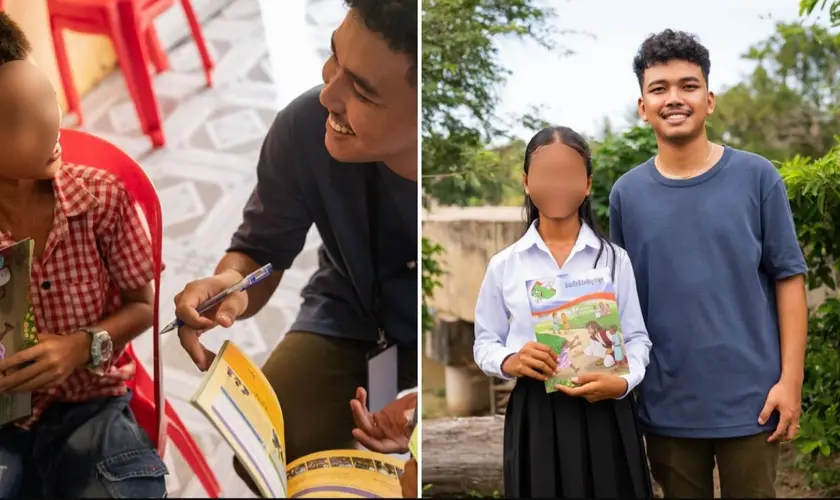 Missão no Camboja transforma a vida de jovem evangelista que hoje discipula crianças e incentiva uma nova geração a seguir Jesus. Foto: Reprodução/Samaritan's Purse