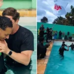 Em uma clínica de reabilitação em São Paulo, 60 ex-dependentes químicos foram batizados após decidirem entregar suas vidas a Jesus. Foto: Reprodução/Instagram/Lagoinha Morumbi