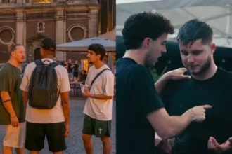 Evangelismo na Holanda em uma mobilização que percorreu três cidades e resultou em 20 pessoas aceitando Jesus e 2 batismos. Foto: Instagram/Revival in the Streets