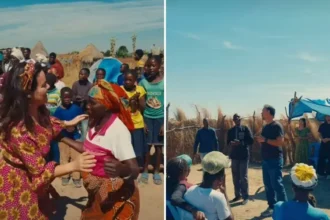 Ana Paula Valadão e sua família testemunharam o avanço do Evangelho entre o povo Nganguela, em Angola, durante uma viagem missionária. Foto: Reprodução/Instagram/Ana Paula Valadão