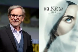 O renomado diretor Steven Spielberg afirmou que seu novo filme, “Dia D” (“Disclosure Day”), poderá levantar questionamentos sobre fé. Foto: Wikimedia Commons/Gage Skidmore/Divulgação/ Universal Studios