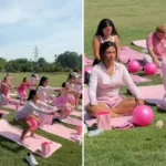 Duas cristãs utilizaram uma aula de pilates ao ar livre como ferramenta de evangelismo para mulheres de Jesus nos Estados Unidos. Foto: Reprodução/Instagram/Cindy Alvarez