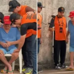 Idoso que usava muletas volta a andar após oração durante evangelismo no Ceará e decide entregar sua vida a Jesus. Foto: Reprodução/Instagram/AVIVA