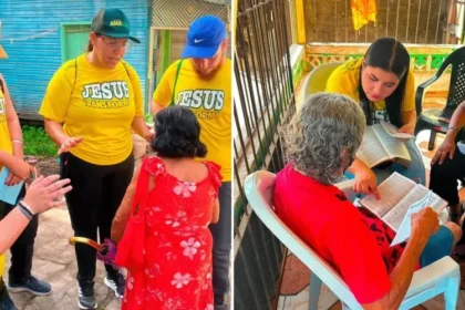 Evangelismo em Marajó alcança centenas de pessoas, com decisões por Cristo durante ação missionária no Pará. Foto: Reprodução/Instagram/Junta de Missões Nacionais