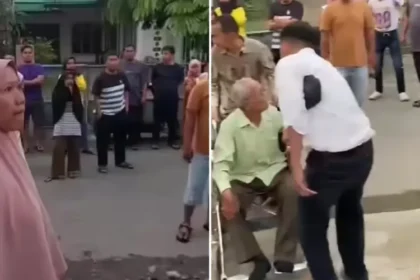 Culto na Indonésia é interrompido por multidão de muçulmanos que força fechamento de igreja cristã em Medan. Foto: Reprodução/Instagram/SUA RAKYAT MEDAN