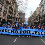 Após nove anos sem uma grande mobilização, a Marcha para Jesus voltou às ruas de Buenos Aires, reunindo dezenas de milhares de cristãos. Foto: ACIERA/Marcho x Jesús