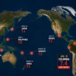 Os grandes terremotos registrados em diferentes partes do mundo em 2026 têm levado cristãos a refletirem sobre uma profecia de Jesus. Fonte: The World in Maps