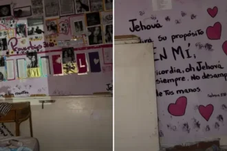 Um quarto com versículos bíblicos chamou atenção nas redes sociais após permanecer intacto em meio aos terremotos na Venezuela. Foto: Reprodução/Instagram/Pedro Doumat