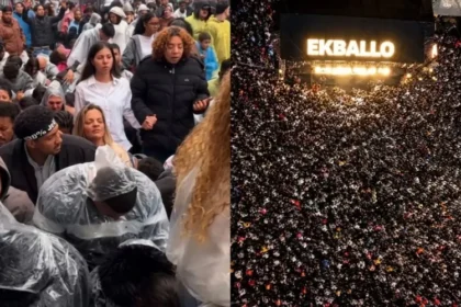 Cristãos se reuniram na Avenida Paulista, em São Paulo, numa madrugada de domingo, para buscar a Deus durante o evento “Amanhecer”. Foto: Reprodução/Instagram/ekballomoovement