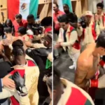 Lutador de boxe americano recebe oração antes de disputar cinturão mundial e vence britânico por nocaute técnico no segundo round. Foto: Reprodução/Instagram/Ryan Garcia