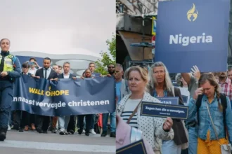 Centenas de cristãos na Holanda participaram da “Caminhada da Esperança”, uma marcha silenciosa, para demonstrar apoio à Igreja Perseguida. Foto: Instagram/christenunie