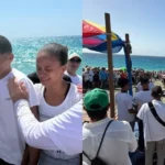 Cristãos em Cuba celebram batismo de cerca de 350 pessoas em uma praia de Guantánamo, em um momento histórico de fé e testemunho público. Foto: Facebook/Iglesia Metodista En Cuba