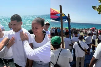 Cristãos em Cuba celebram batismo de cerca de 350 pessoas em uma praia de Guantánamo, em um momento histórico de fé e testemunho público. Foto: Facebook/Iglesia Metodista En Cuba