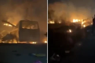Acidente de ônibus no Zimbábue mata 27 cristãos que viajavam para uma conferência; outras sete pessoas ficaram feridas na colisão. Foto: Reprodução/Correio da Manhã