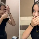 Uma menina identificada como Sarah testemunha cura de visão após entrar em uma sala de cura em igreja nos EUA. Foto: Reprodução/Instagram/Bruna Araújo