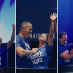 Igreja no Texas batiza 882 pessoas em um único dia, em uma celebração marcada por testemunhos de fé e transformação em Cristo. Foto: Captura de tela/Instagram/Lakepointe Church