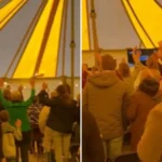 Uma campanha evangelística de três dias reuniu centenas de pessoas em uma tenda evangelística montada na cidade de Tiel, na Holanda. Foto: Reprodução/Facebook/Mark Waardenburg