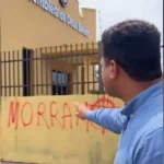 Igreja evangélica em Dourados é pichada com mensagem de ódio contra cristãos, e o caso é investigado pela polícia. Foto: Reprodução/Instagram/jornaloargumentooficial